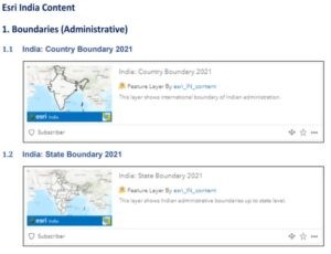 Esri India Content on Boundaries (Administrative)