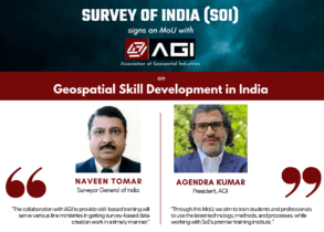 Survey of India signs MoU with Association of Geospatial Industries
