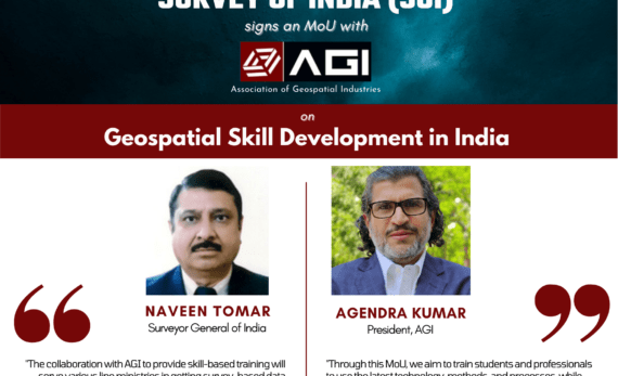 Survey of India signs MoU with Association of Geospatial Industries