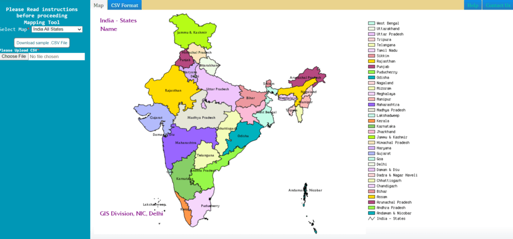 Bharat Maps Online Thematic Portal